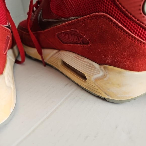 Nike Air Max 90 Essential Men's Size 12 Gym Red 537384-602 Athletic Sneakers - Picture 5 of 11